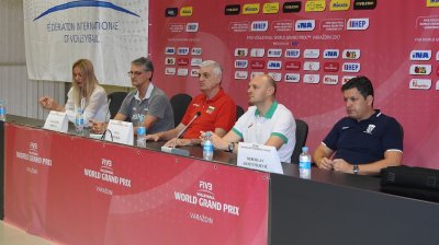 Detalj s današnje press konferencije u dvorani na Dravi uoči sutrašnjeg World Grand Prix turnira