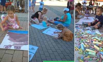 FOTO: Mali i veliki crtali na središnjem ludbreškom trgu