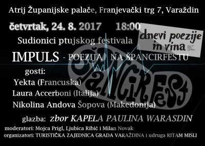 Impuls - književna večer s međunarodnim pjesnicima na Špancirfestu