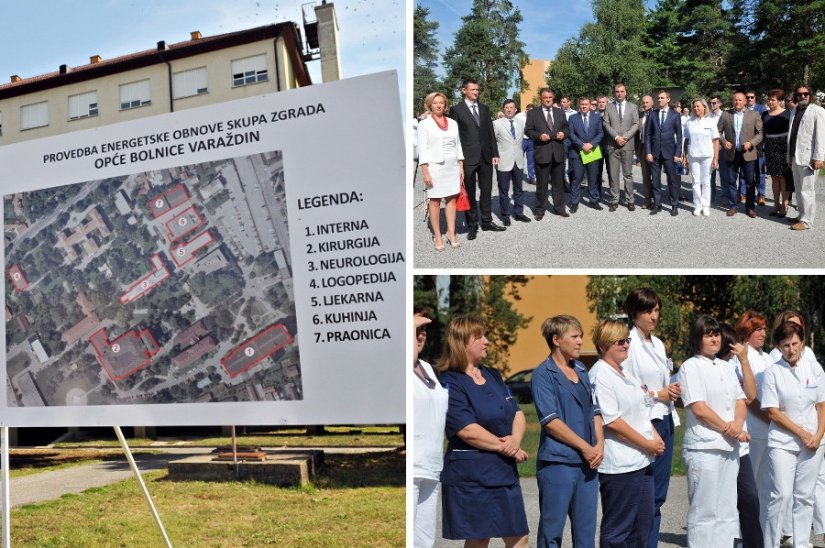FOTO: Počinje energetska obnova sedam objekata Opće bolnice Varaždin