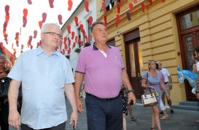 Župan Radimir Čačić ugostio Ivu Josipovića na Špancirfestu