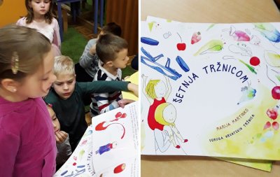 Gradska tržnica Varaždin predškolcima poklonila edukativnu slikovnicu &quot;Šetnja tržnicom&quot;