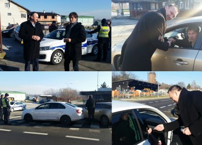 Akcija &quot;Mir i dobro&quot;: Novomarofski gradonačelnik s policijom kontrolirao vozače, a uzornima dijelio nagrade