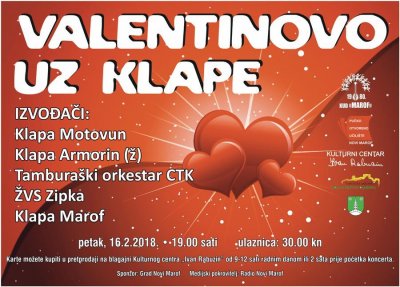 Proslavite Valentinovo uz klape u Novom Marofu