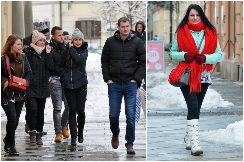 FOTO: Unatoč niskim temperaturama, varaždinska subotnja špica prepuna ljudi