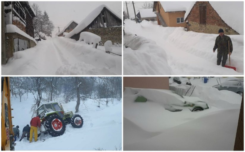 Mještani Visokog danas muku muče sa snijegom i vjetrom koji stvara zapuhe