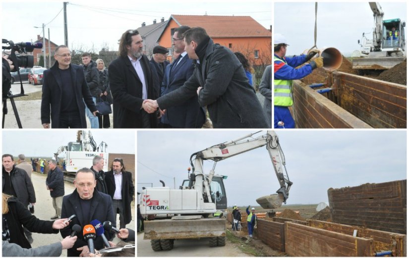 FOTO Počeli radovi na Aglomeraciji, u Nedeljancu otvoreno gradilište najvećeg komunalnog projekta