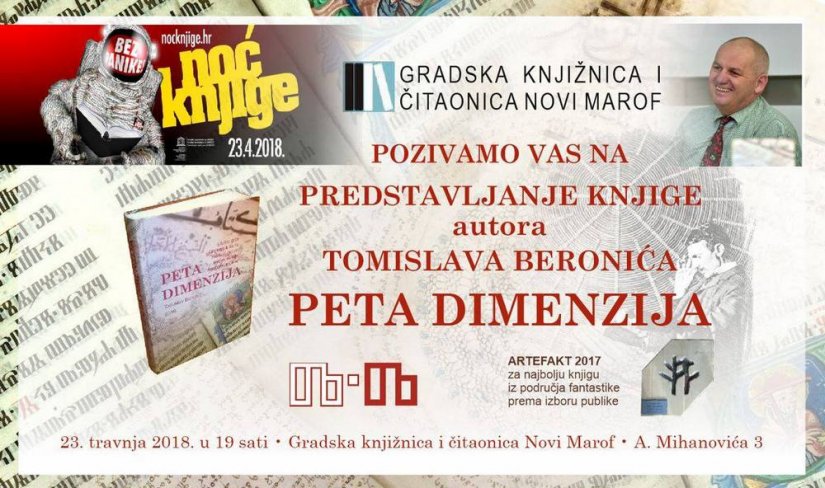 Tomislav Beronić i &quot;Peta dimenzija&quot; u novomarofskoj knjižnici