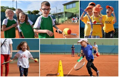 FOTO: Teniskim višebojem varaždinski mališani otvorili 17. Olimpijski festival dječjih vrtića