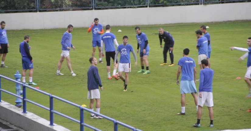 Sinoćnji trening nogometaša Varaždina na stadionu Varteksa protekao je u dobrom ozračjuionu