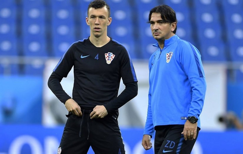 Izbornik Vatrenih Zlatko Dalić s Ivanom Perišićem