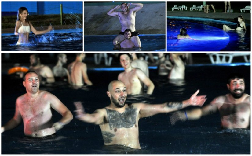 FOTO: Noćno kupanje na Dravskim bazenima idealno osvježenje od ljetnih vrućina
