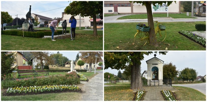 Cvjetne gredice na području općine Vinica u jesenskom &quot;ruhu&quot;