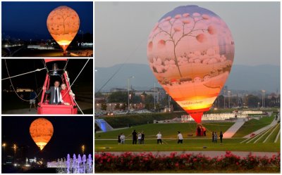 Podignut balon Varaždinske županije u Zagrebu uoči manifestacije „Garantirano z Varaždinske županije“