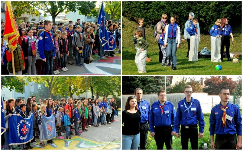 FOTO: Okupili se brojni izviđači i krenuli u akciju upoznavanja znamenitosti grada Varaždina