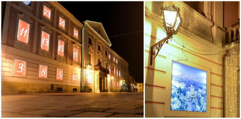 FOTO Županijska palača i ove godine pretvorena u atraktivan adventski kalendar