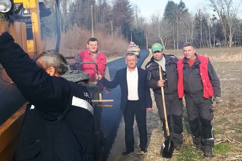 Gotovi radovi na 950 metara ceste u općini Sveti Đurđ od Hrženice do Drave