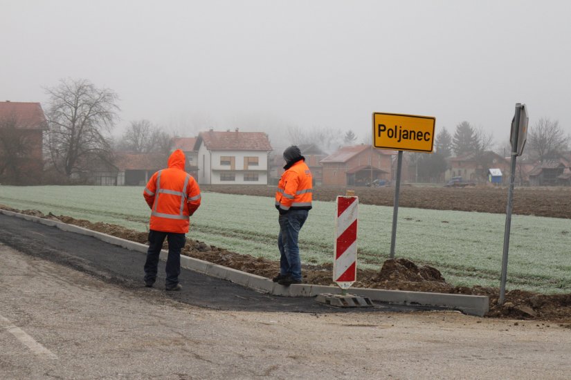 FOTO Izgrađuje se biciklistička staza kroz Poljanec