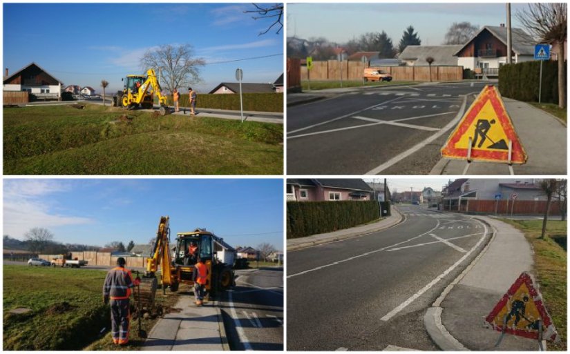 Semafor na pješačkom prijelazu u Topličkoj ulici u Gornjem Knegincu