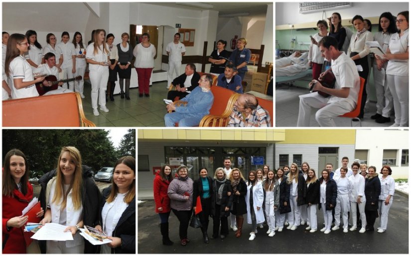 Studentice i studenti pjesmom razveselili bolesnike u Novom Marofu i Klenovniku