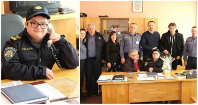 Krunoslavu iz Hrastovca Topličkog ostvario se san pa je postao policajac na jedan dan