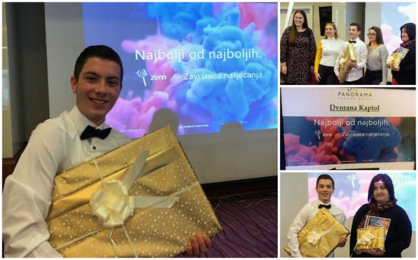 Gimnazijalac Matija Pongračić osvojio 1. nagradu na natjecanju Zum - Znanstvenik u meni