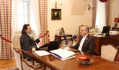 Gradonačelnik Čehok s Nenadom Bakićem razgovarao o poslovnim planovima tvrtke Varteks