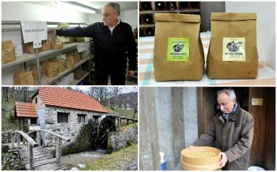 Domaće brašno koje Juraj Prešovar iz Koretinca usitnjava na tradicionalni način