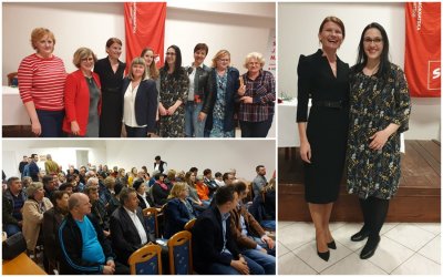 Bernardić na tribini SDP-a u Svibovcu Podravskom uz Dan žena gdje je bilo riječi i o pobačaju