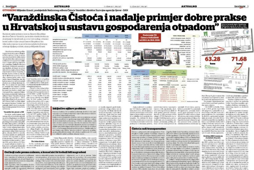 Miljenko Ernoić: Čistoća i nadalje ostala primjer dobre prakse u RH