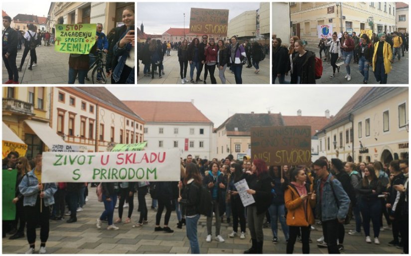 I učenici varaždinskih srednjih škola krenuli u borbu za klimu s ostatkom svijeta