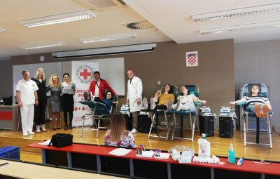 Prva akcija darivanja krvi na Sveučilištu Sjever dala 30 novih darivatelja
