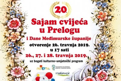 Jubilarni 20. Sajam cvijeća u Prelogu od 26. do 28. travnja