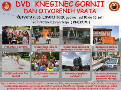 Dani otvorenih vrata Dobrovoljnog vatrogasnog društva Kneginec Gornji 6. lipnja