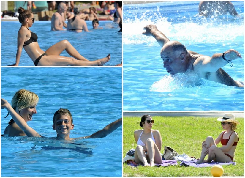 FOTO Otvorena sezona kupanja na bazenima na Dravi: spas od vrućina najbolji - u vodi!