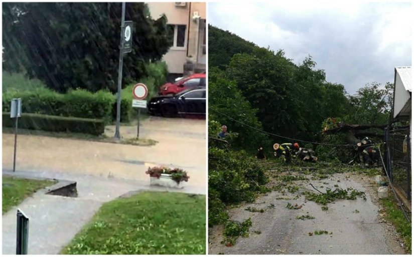 Nevrijeme protutnjalo Varaždinskom županijom, vjetar i kiša opet stvarali probleme