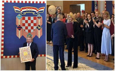 Stjepana Šafranu Povelja RH  za izniman doprinos hrvatskom gospodarstvu i promociji u svijetu