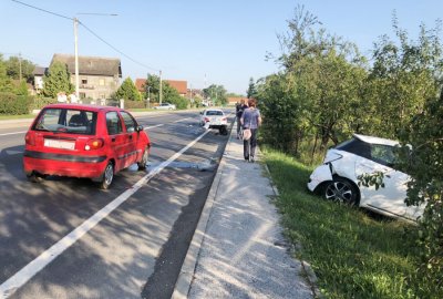 Lančani sudar u Majerju – jedno vozilo završilo i u - voćnjaku