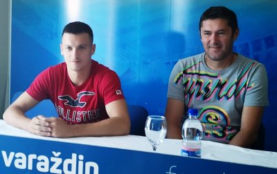 Matija Kolarić i Zoran Kastel na današnjem susretu s novinarima u klubu