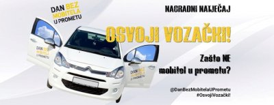 Nemaš položen vozački? Probaj ga osvojiti uključivanjem u kampanju “Dan bez mobitela u prometu&quot;