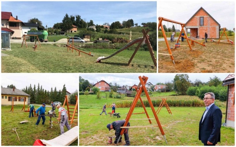 Grad Ivanec razveselio djecu: Montirane sprave za dječju igru u sedam ivanečkih naselja