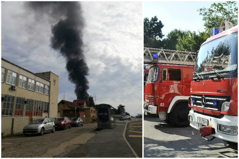 Ponovno dim u istočnoj, industrijskoj zoni Varaždina, uzrok zasad nepoznat