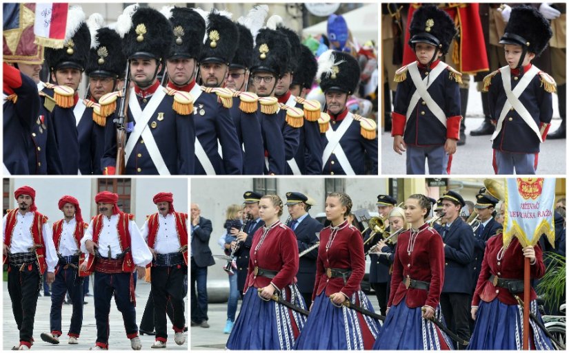 FOTO, VIDEO Povijesne postrojbe okupirale Varaždin, prikazale živopisne odore i naoružanje