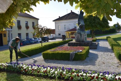 Učenici iz Opeke i ove godine uredili jesenske cvjetne gredice ispred zgrade Općine Vinica