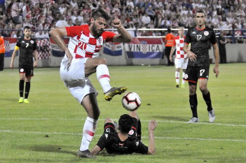 Bruno Petković bio je večeras strijelac dva gola za Hrvatsku u susretu protiv Mađarske na Poljudu