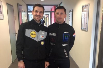 Timo Boll (lijevo) i Ronald Ređep