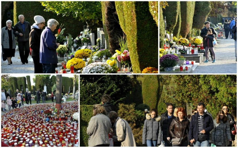 FOTO: Varaždinsko groblje na blagdan Svih svetih zasjalo u punom sjaju