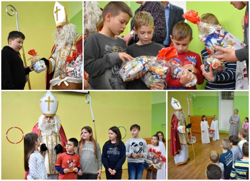 FOTO U OŠ Sveti Ilija sv. Nikola se izgubio, ali je srećom pronašao put do nestrpljivih mališana