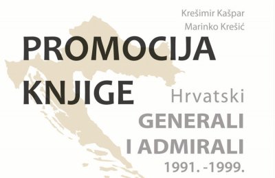 U četvrtak promocija knjige &quot;Hrvatski generali i admirali 1991. – 1999.&quot;