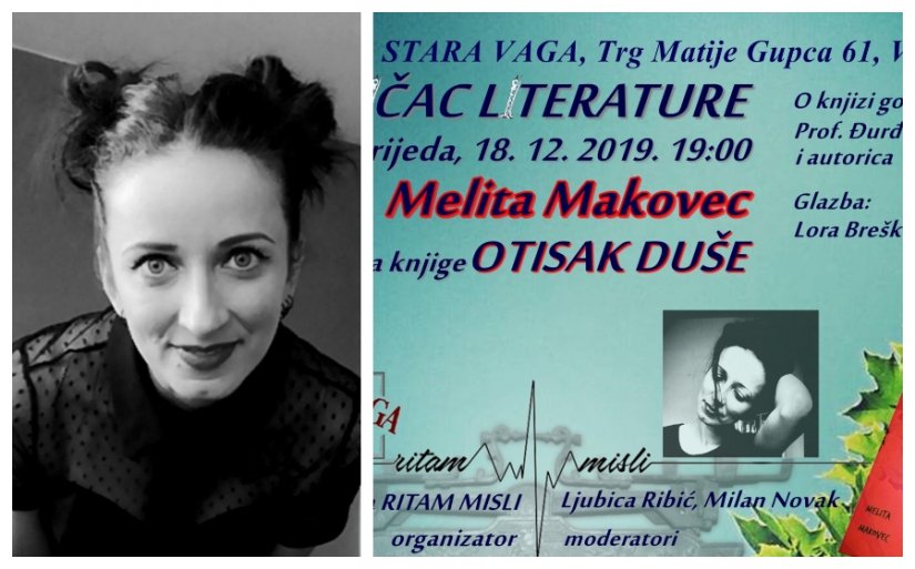 Na &#039;&#039;Jezičcu literature&#039;&#039; zbirka poezije &#039;&#039;Otisak duše&#039;&#039; Melite Makovec